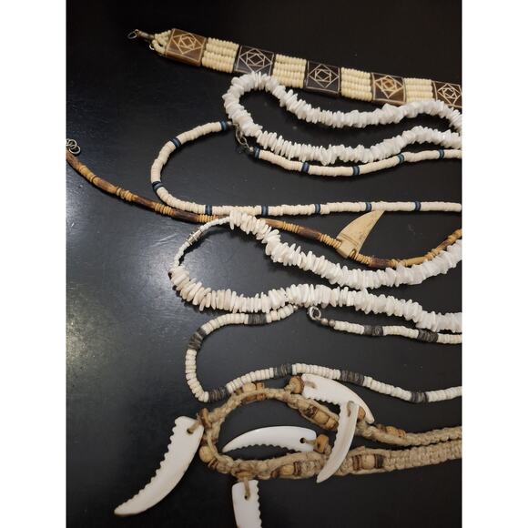 Vintage Y2k Beach Surfer Necklace Lot - Picture 2 of 3